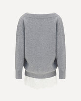 Knit Dress with slip - GREY | Base Blu