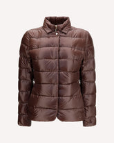 High-neck padded Jacket - BROWN | Base Blu