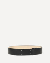 Grained Four-Stitch Belt - BLACK | Base Blu