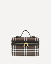 Borsa a Mano Vanity Check - MARRONE | Base Blu