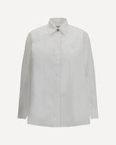 Slim fit Cotton Shirt - WHITE | Base Blu