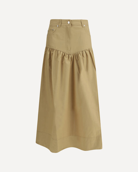 新品　BRIEFING WS SUMMER BASIC SKIRT ベージュS GANNI Summer Skirt BEIGE | Base Blu