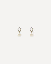Ovalette Earrings in metal and Swarovski® crystals - GOLD | Base Blu