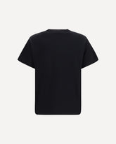 Cotton T-shirt with triangle logo - BLACK | Base Blu