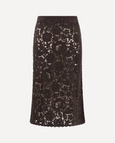 Crochet Midi Skirt - BROWN | Base Blu