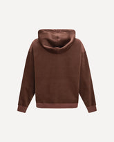 Felpa con Cappuccio in velluto a coste - BORDEAUX | Base Blu