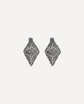 Faceted silver Earrings - SILVER | Base Blu