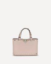 Borsa a Mano Rockstud shopping mini - ROSA | Base Blu