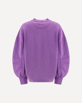  Felpa oversize con spacco laterale - VIOLA | Base Blu