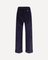 Pantaloni in velluto di cotone - BLU | Base Blu