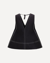 Cotton A-line Top - BLACK | Base Blu