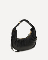 Leather Handbag - BLACK | Base Blu