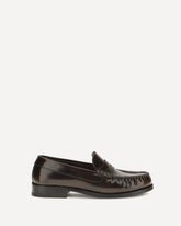 Mocassini Rivet Vintage in pelle spazzolata - MARRONE | Base Blu