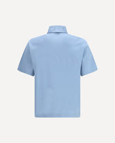 Polo a maniche corte in cotone - AZZURRO | Base Blu