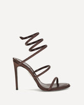 Cleo Sandals in satin - BROWN | Base Blu