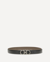 Reversible and adjustable Gancini Belt - BLUE | Base Blu