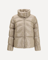Glossy quilted Puffer Jacket - BEIGE | Base Blu