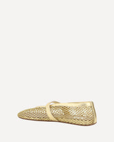 Mesh Ballerinas - GOLD | Base Blu