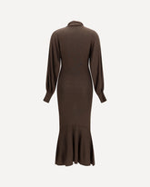 Abito Losange in maglia - MARRONE | Base Blu