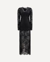 Long lace Dress - BLACK | Base Blu