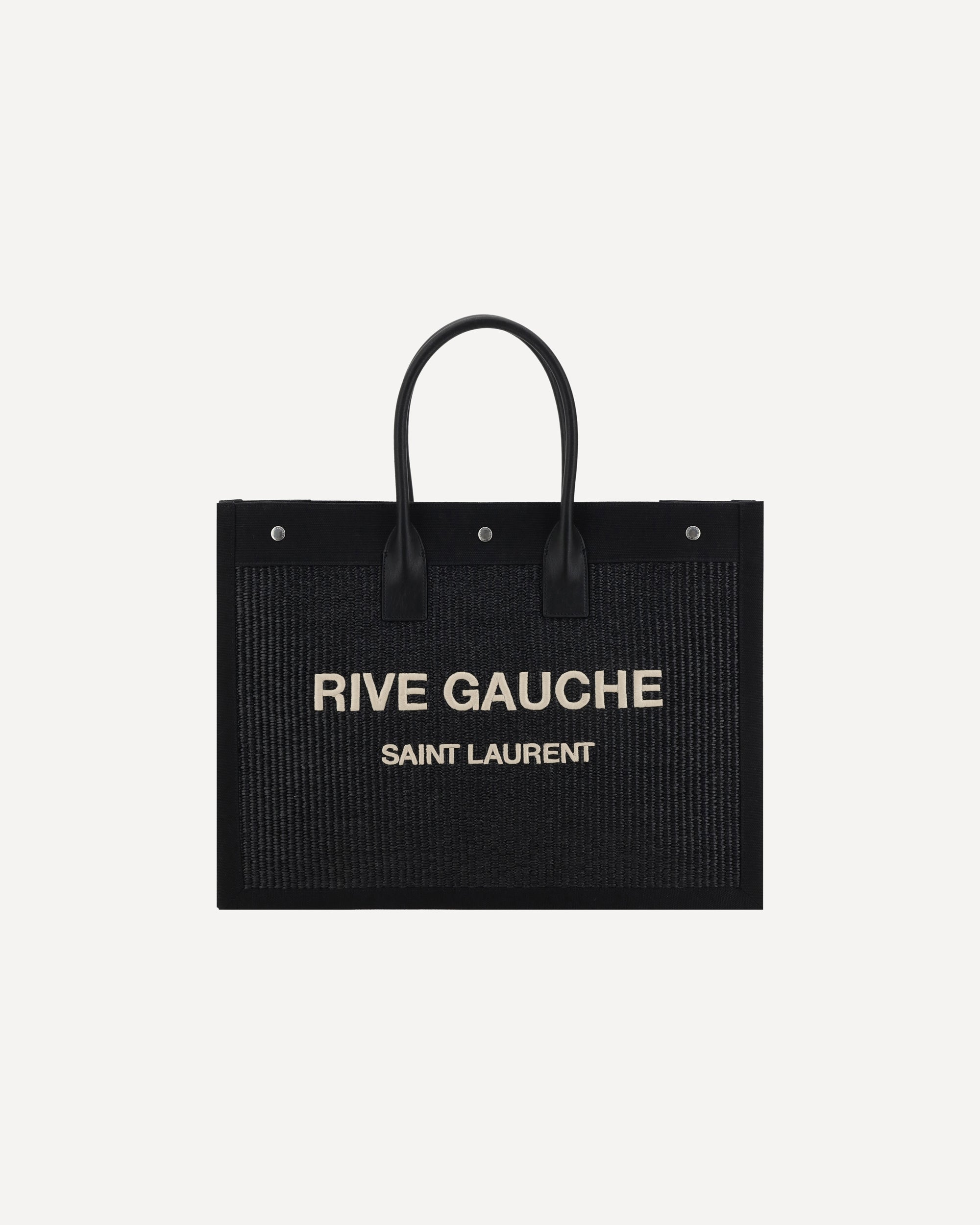 B*L様 SAINT LAURENT RIVE GAUCHE トートバッグ RIVE GAUCHE large tote bag in smooth leather in Black | Saint