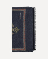Silk Scarf with fringes - BLUE | Base Blu