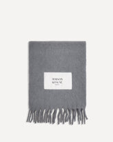 Gradient-efect alpaca Scarf - GREY | Base Blu