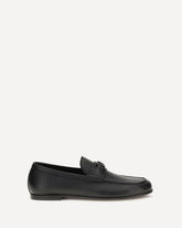 VLogo Signature Loafers in deer leather - BLACK | Base Blu