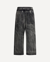 Pleated Cropped Track Pants - GREY | Base Blu