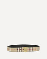 Reversible TB Check Belt - BEIGE | Base Blu
