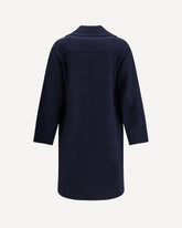 Racos Coat in Wool - BLUE | Base Blu