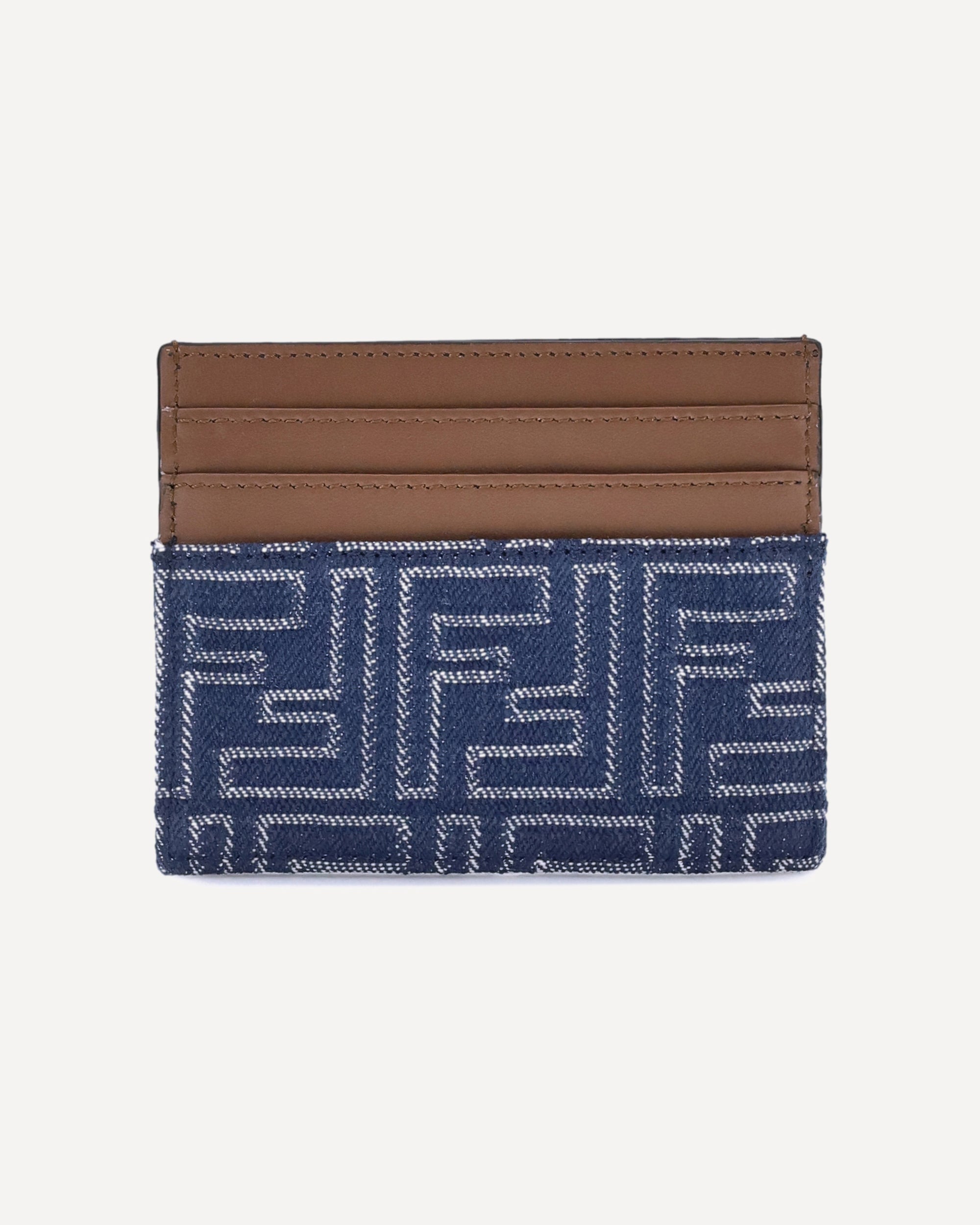 FENDI Denim Card Holder BLUE | Base Blu FENDI Denim Card Holder BLUE | Base Blu
