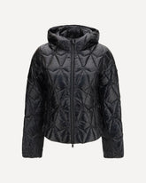 Lightweight Iceberg quilted Down Jacket - BLACK | Base Blu
