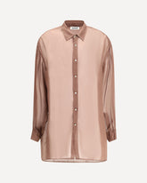 Keanu silk organza Shirt - BORDEAUX | Base Blu