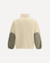 Giacca Casual Fleece - CREMA  | Base Blu