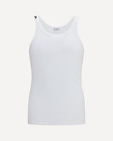 Marcello ribbed cotton Tank Top - WHITE | Base Blu