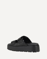 Lambskin Sandals - BLACK | Base Blu