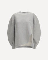 Felpa oversize con spacco laterale - GRIGIO | Base Blu