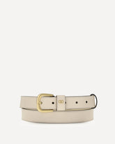 Leather Belt - WHITE | Base Blu