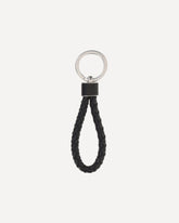 Portachiavi intrecciatro - NERO | Base Blu