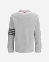 Piqué long-sleeve Polo - GREY | Base Blu