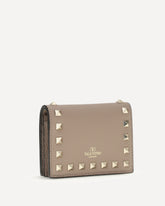 Rockstud leather Wallet - PINK | Base Blu
