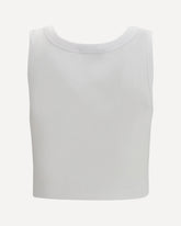 Ribbed tank Top - WHITE | Base Blu