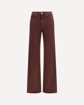 High-rise straight-leg Jeans - BORDEAUX | Base Blu