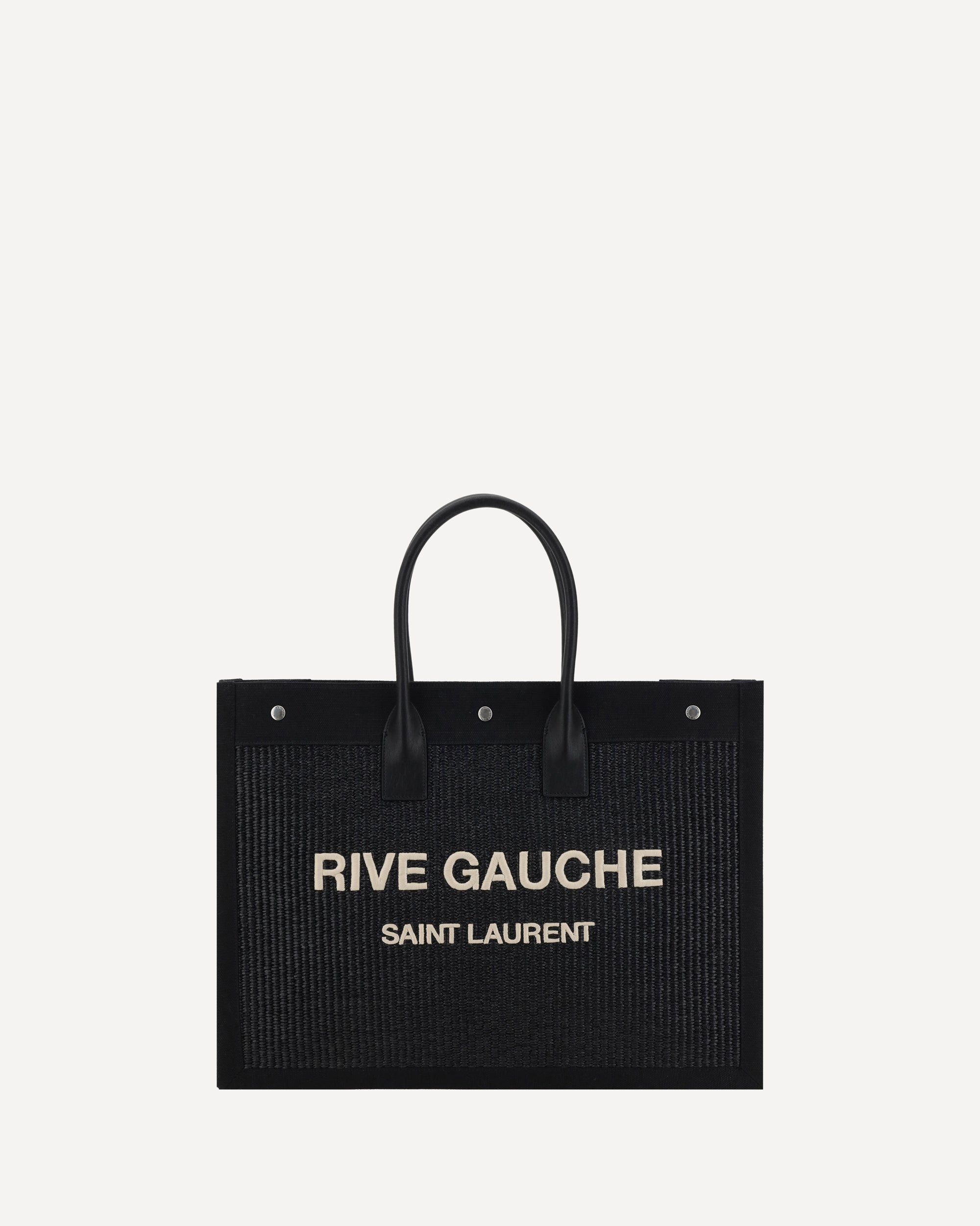 SAINT LAURENT Rive Gauche Tote Bag BLACK | Base Blu