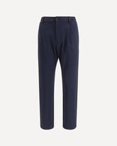 Trousers with an elasticated waistband - BLUE | Base Blu