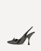 Leather Slingback Pumps - BLACK | Base Blu