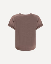 cashmere glitter T-shirt - BROWN | Base Blu