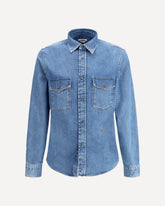 Lightweight denim Shirt - BLUE | Base Blu