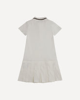 Cotton polo Dress for girls - WHITE | Base Blu